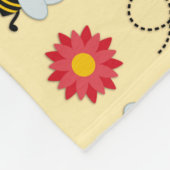 Couverture Polaire Bee Honey And Flower (Coin)