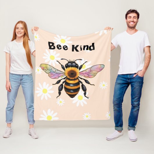 Couverture Polaire Bee Kind (En situation)