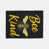 Couverture Polaire Bee Kind Sitive Quote Cute Funny Design For Kids (Devant (Horizontal))