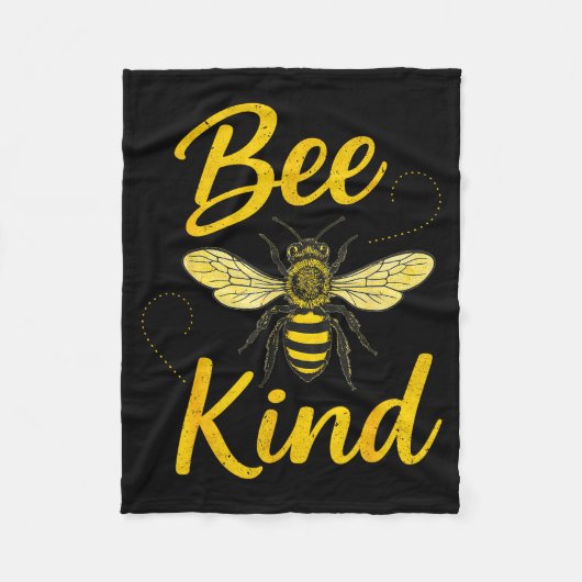 Couverture Polaire Bee Kind Sitive Quote Cute Funny Design For Kids (Devant)