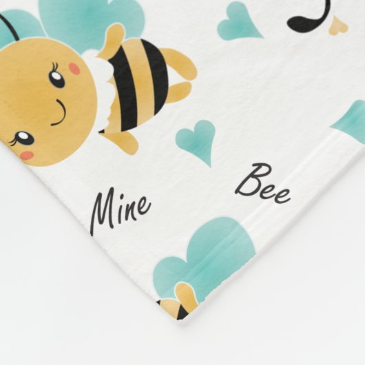 Couverture Polaire Bee Mine Bumblebee Motif (Coin)
