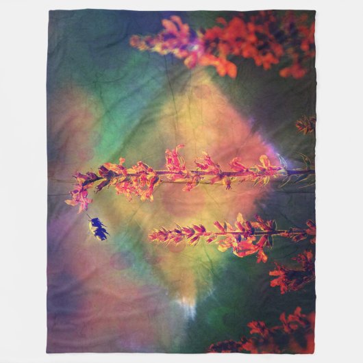 Couverture Polaire Bee N tons Fleur sauvage (Devant)