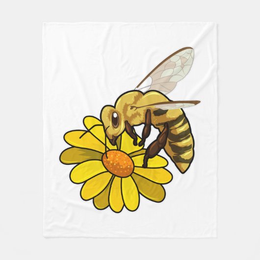 Couverture Polaire Bee with Blossom (Devant)