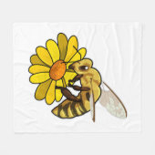 Couverture Polaire Bee with Blossom (Devant (Horizontal))