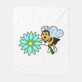 Couverture Polaire Bee with flower.PNG (Devant)