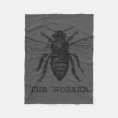 Couverture Polaire Bee Worker Honey Black Bumblebee (Devant)