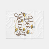 Couverture Polaire Bee Yourself Motivational Funny  (Devant (Horizontal))