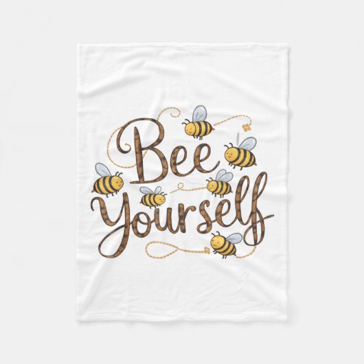 Couverture Polaire Bee Yourself Motivational Funny  (Devant)