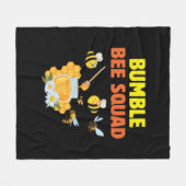 Couverture Polaire Beekeeper Art Bumble Bee Squad 2 (Devant (Horizontal))