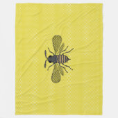 Couverture Polaire BEES et Honeycomb - Sauvez les abeilles (Devant)