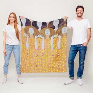 Couverture Polaire Beethoven Frieze (détail), Gustav Klimt