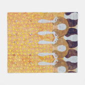 Couverture Polaire Beethoven Frieze (détail), Gustav Klimt (Devant (Horizontal))