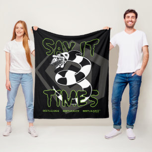 Couverture Polaire Beetlejuice   Say It 3 Times