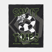 Couverture Polaire Beetlejuice | Say It 3 Times (Devant)