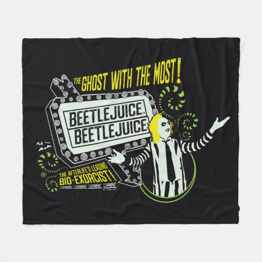 Couverture Polaire Beetlejus | Marquee "Ghost With The Most" (Devant (Horizontal))
