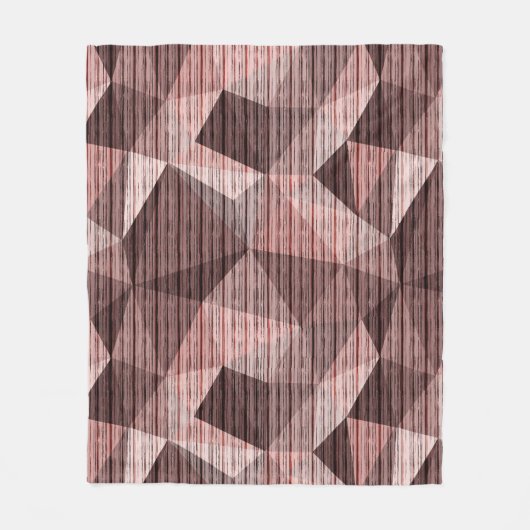 Couverture Polaire Beige, brun texturé polygonal (Devant)