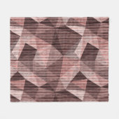 Couverture Polaire Beige, brun texturé polygonal (Devant (Horizontal))