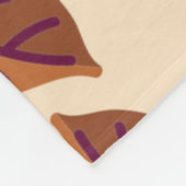 Couverture Polaire BEIGE FEUILLE moderne (Coin)