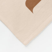 Couverture Polaire Beige minimaliste Personnalisé 5 Besoins photo (Coin)