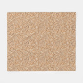 Couverture Polaire Beige vintage en faux cuir (Devant (Horizontal))