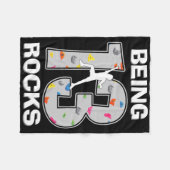 Couverture Polaire Being 13 Years Old Rocks Rock Climber 13th Birthda (Devant (Horizontal))