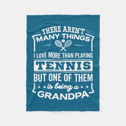 Couverture Polaire Being A Tennis Grandpa Funny Old Man  (Devant)