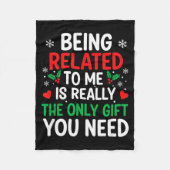 Couverture Polaire Being Related To Me Is Really The Only You Need (Devant)