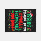 Couverture Polaire Being Related To Me Only Gift You Need Funny Chris (Devant (Horizontal))