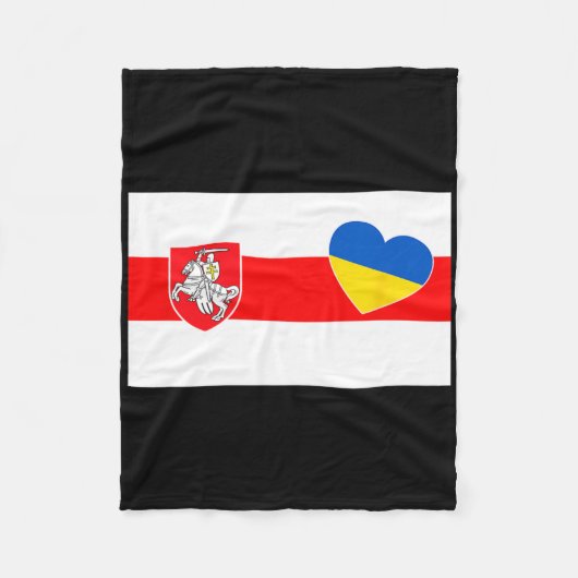 Couverture Polaire Belarus Stand With Ukraine Belarusians Support Ukr (Devant)