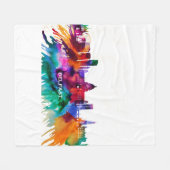 Couverture Polaire Belfast Skyline (Devant (Horizontal))