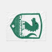 Couverture Polaire Believe In Yourself Funny Motivational Loch Ness M (Devant (Horizontal))