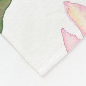 Couverture Polaire Belle aquarelle florale (Coin)