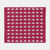 Couverture Polaire Belle argent et burgundy (Devant (Horizontal))