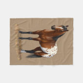 Couverture Polaire Belle Baie Appaloosa Horse (Devant (Horizontal))