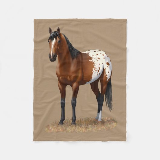 Couverture Polaire Belle Baie Appaloosa Horse (Devant)