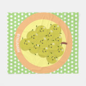 Couverture Polaire Belle bande de raisins amusante illustration (Devant (Horizontal))