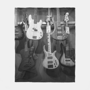 Couverture Polaire Belle Basse Guitare