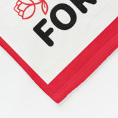 Couverture Polaire Belle Blanche de Saint-Valentin Rouge tendance. (Coin)