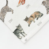 Couverture Polaire Belle Blanche-Toison pour chats (Coin)