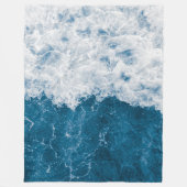 Couverture Polaire Belle Blue Ocean Beach Waves (Devant)