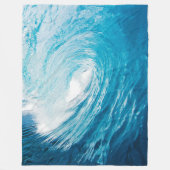 Couverture Polaire Belle Blue Ocean Beach Waves (Devant)