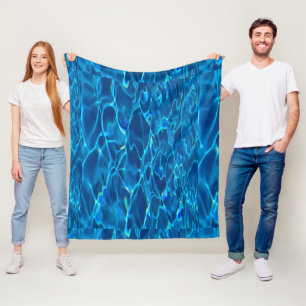 Couverture Polaire Belle Blue Ocean Custom Image Belles vagues