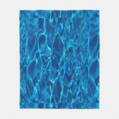 Couverture Polaire Belle Blue Ocean Custom Image Belles vagues (Devant)