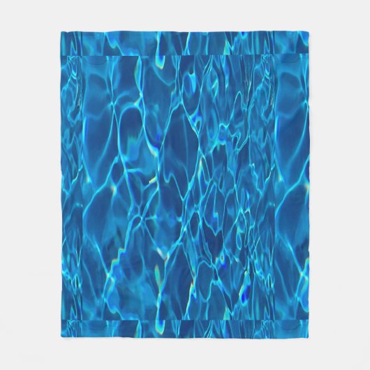 Couverture Polaire Belle Blue Ocean Custom Image Belles vagues (Devant)