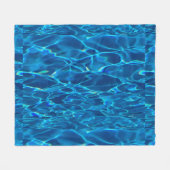 Couverture Polaire Belle Blue Ocean Custom Image Belles vagues (Devant (Horizontal))