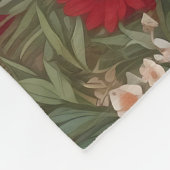 Couverture Polaire Belle campagne rouge âne gris (Coin)