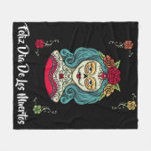 Couverture Polaire Belle Catrina Feliz Día de Muertos (Devant (Horizontal))