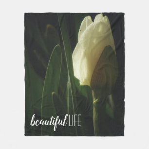 Couverture Polaire Belle Citation de vie Daffodil Photo