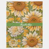 Couverture Polaire Belle collection de tournesol moderne (Devant)