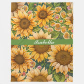 Couverture Polaire Belle collection de tournesol tendance (Devant)